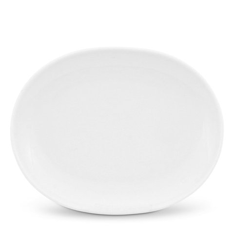 Teller oval, 17,5cm Alta Weiß