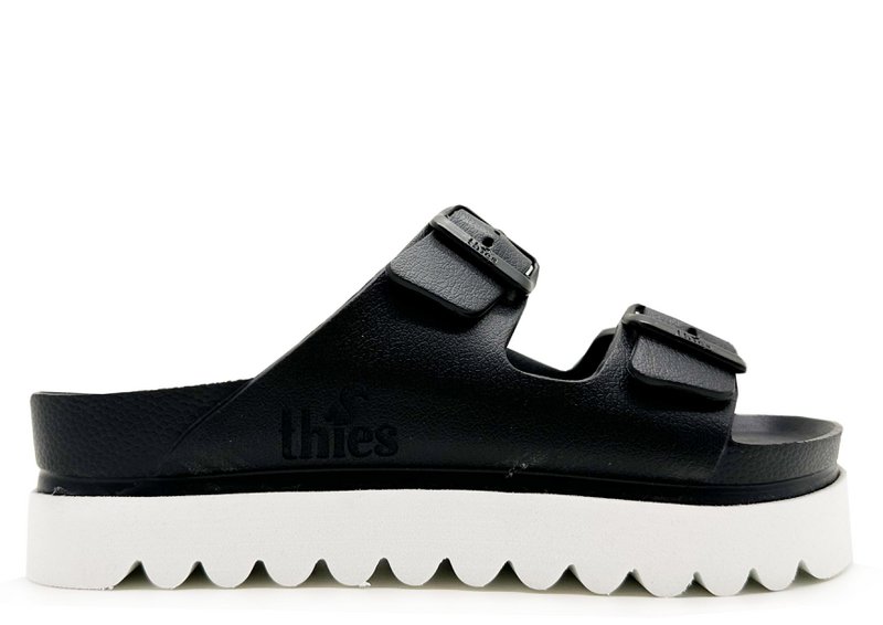 thies 1856 ® Ecofoam Plateau Sandal vegan black