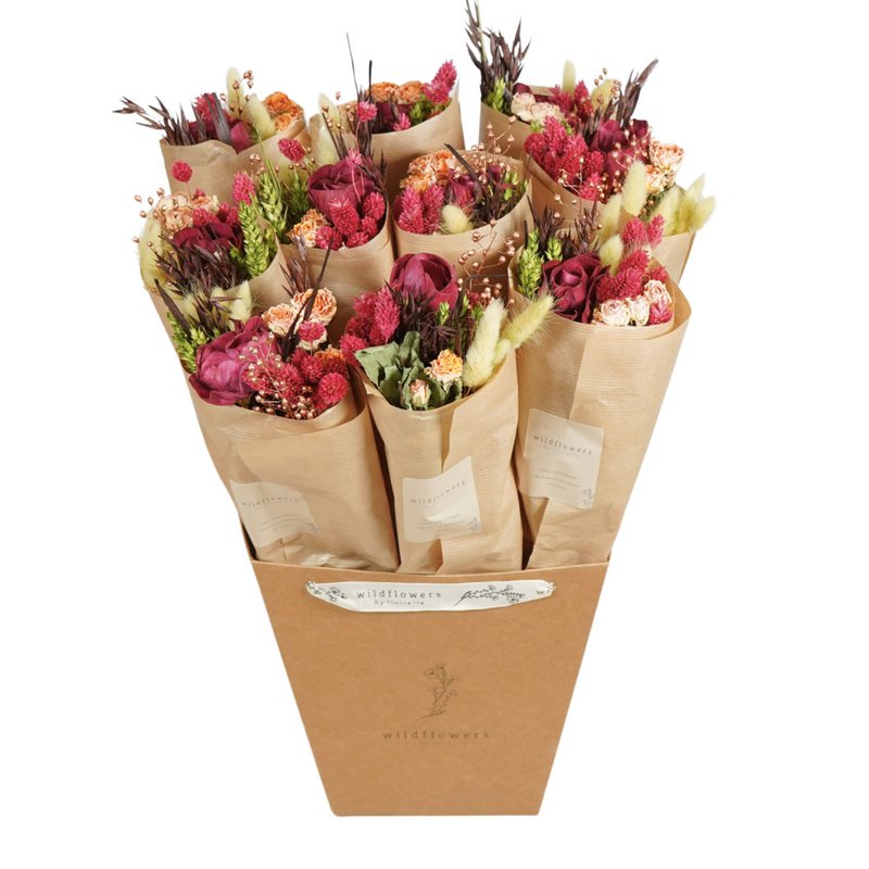 Market More Trockenblumenstrauß – Waldbeere
