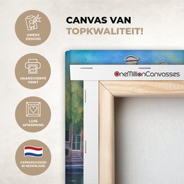 Canvas Painting - Wall Decoration Amsterdam - Oil - Grease - Painting - Art - Wall Decoration Living Room - Bedroom Decoration - Room Accessories - Canvas Paintings