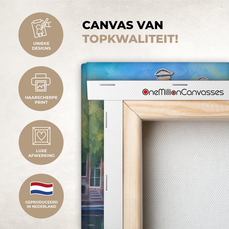 Canvas Painting - Wall Decoration Amsterdam - Oil - Grease - Painting - Art - Wall Decoration Living Room - Bedroom Decoration - Room Accessories - Canvas Paintings