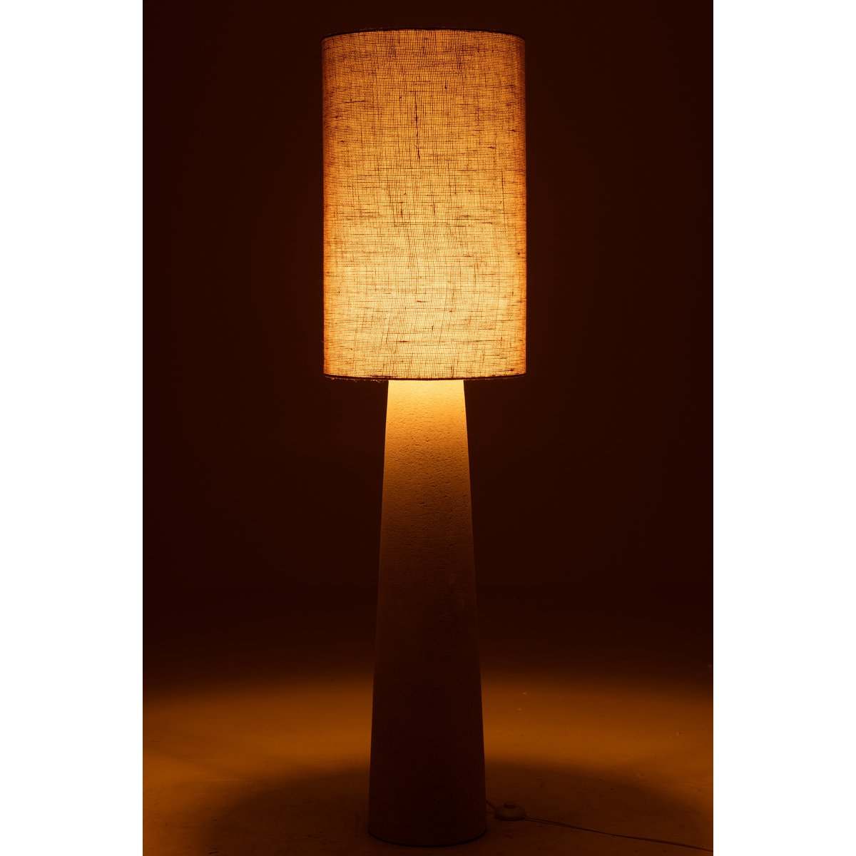 J-Line Stehleuchte Ava – Fiberglas/Jute – Natur – groß