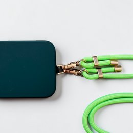 Catena per cellulare - verde neon