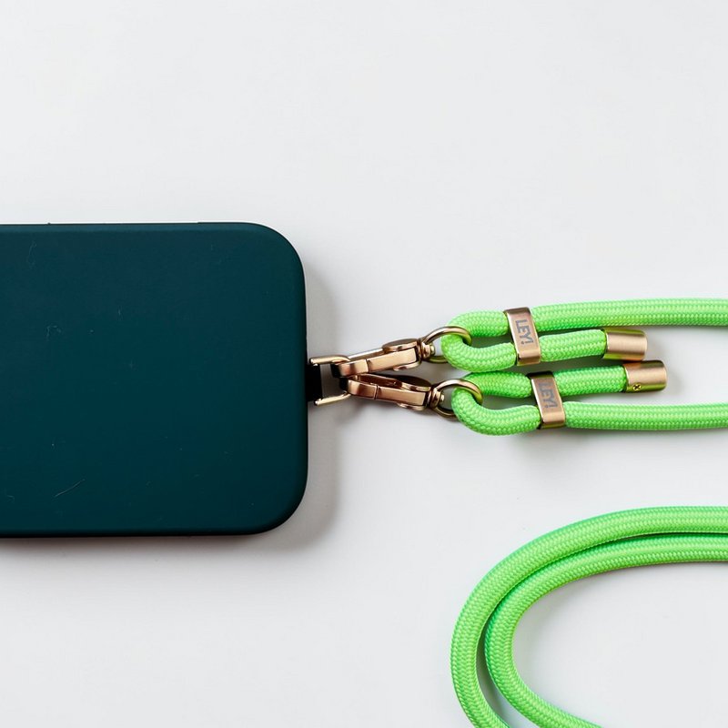 Catena per cellulare - verde neon