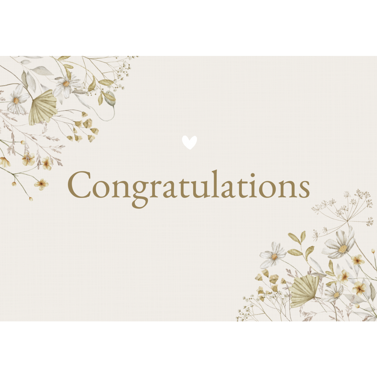 Postcard flowers congratulations