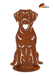 Dog Milly lavet af rustfrit stål med Corten stål look