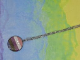 #1187 gender fluid pride ketting