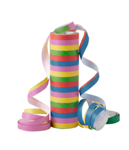 Streamer Roll - Mehrfarbiges Papier (3 Stk.)