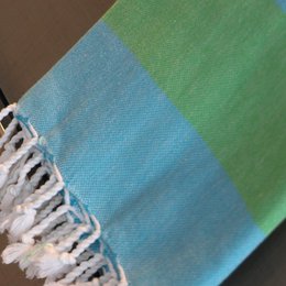 Serviette de bain turc rubanée - 90x175 cm