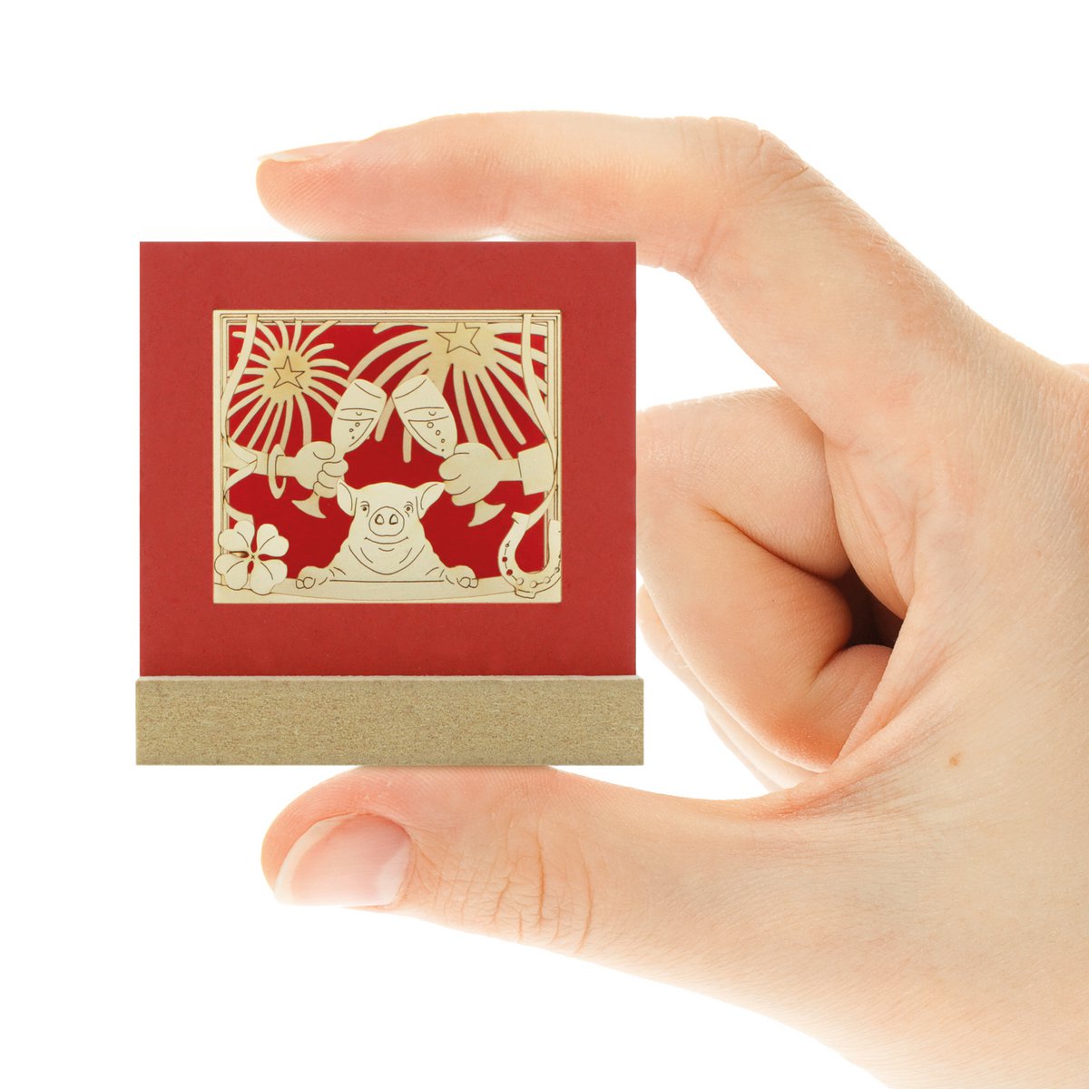 Happy New Year-Silhoubox M – Geschenkartikel