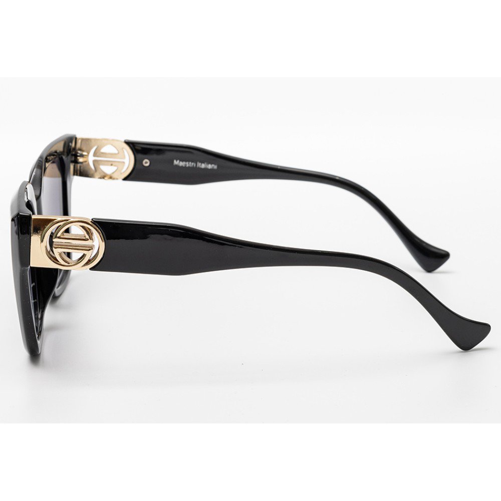 Maestri Italiani 200-86563-übergroße Unisex-Sonnenbrille mit UV400-Schutz