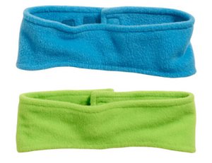 Fleece hoofdband - aquablauw