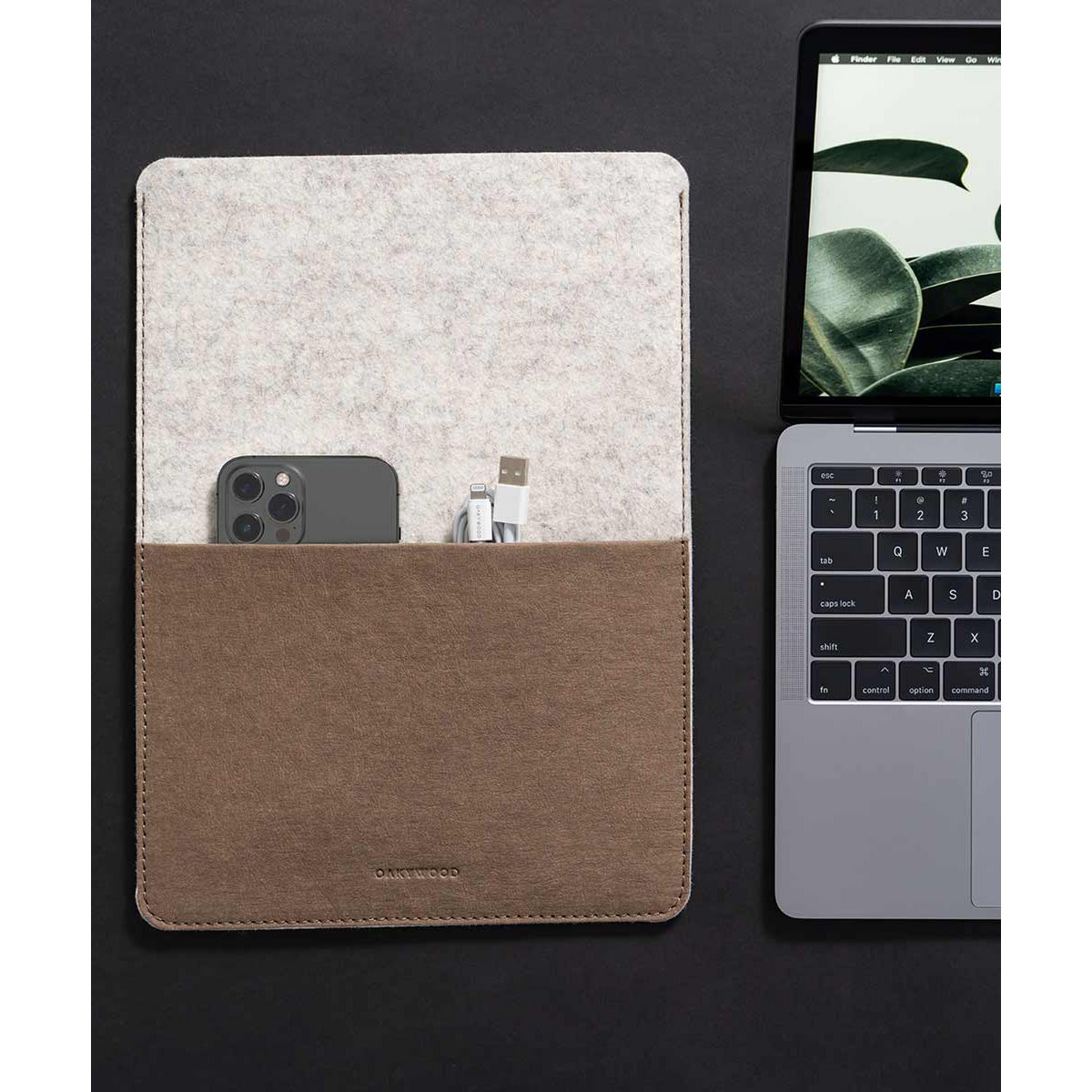 MacBook-Hülle aus Filz und Washpapa