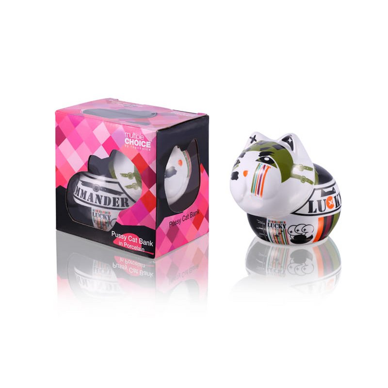 Big Money Bank, spaarvarken, porselein, Lucky Cat Comando