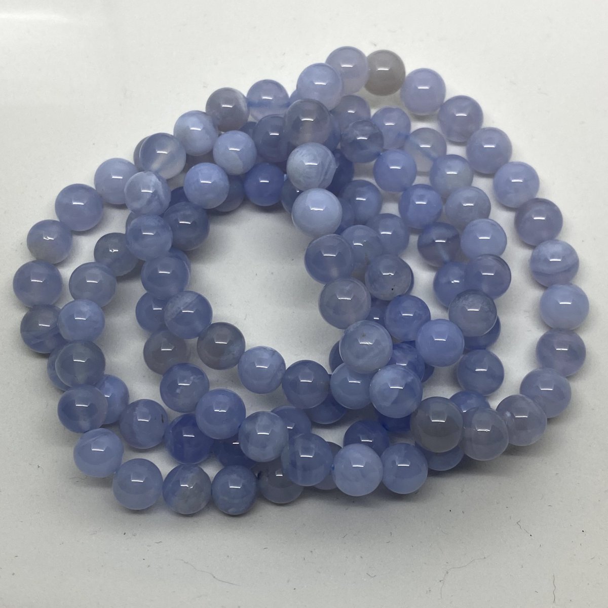 Blue Calcedoine - Lithotherapy bracelet