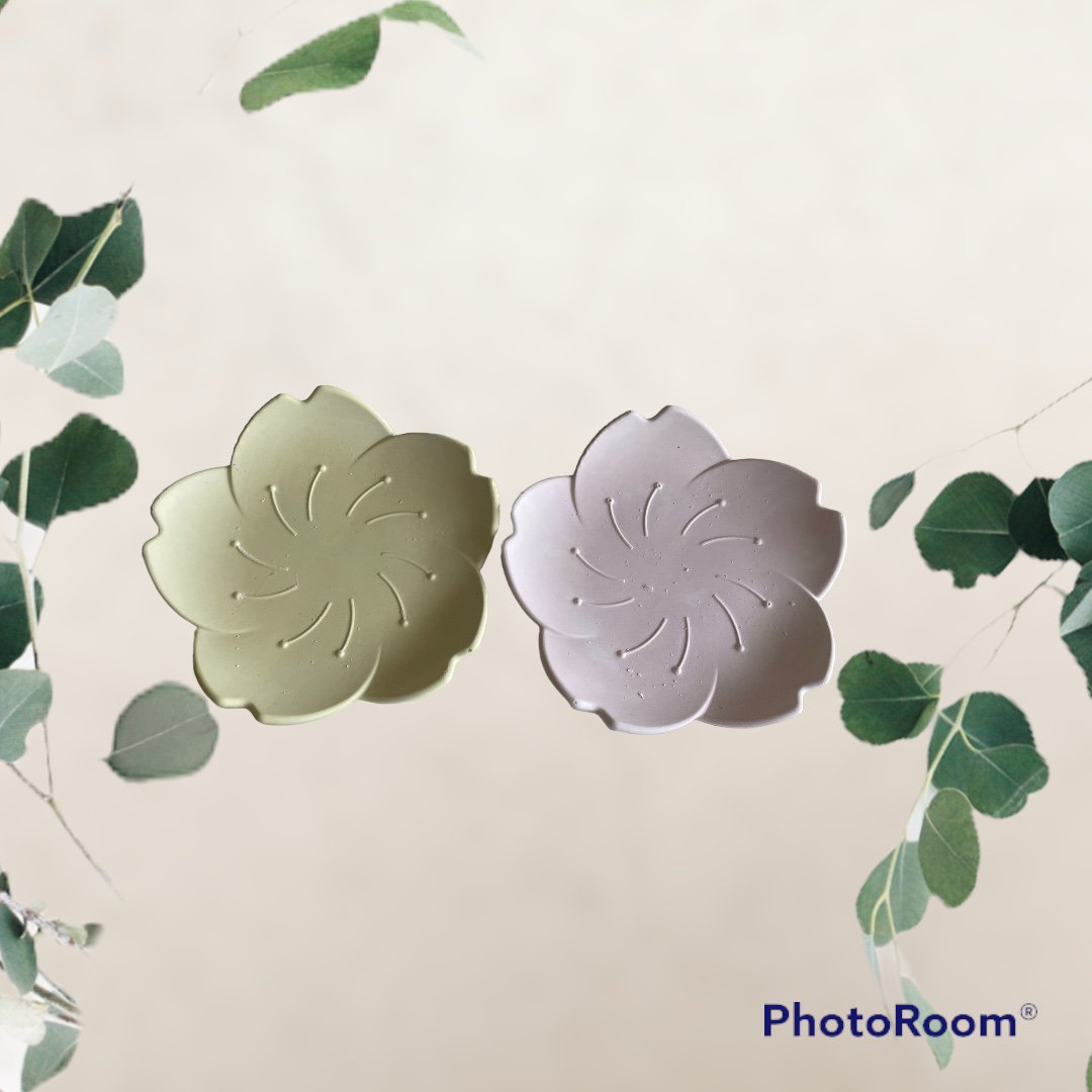 New In! Sakura Trinket Tray - made of Jesmonite