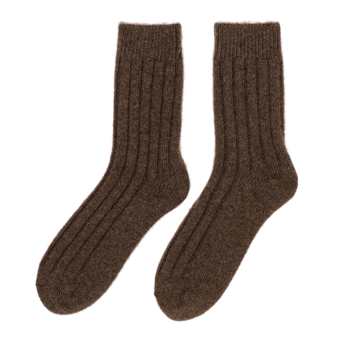 "Tod" Warm Yak Wool Bed Socks (Brown)