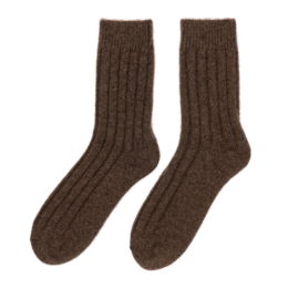 "Tod" Warm Yak Wool Sengestrømper (brune)