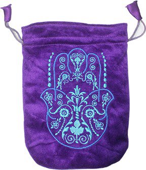 SAMTTASCHE LILA-FATIMA HAND