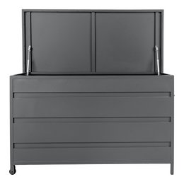 Cassis Cushion Box  - Cushion Box, aluminum, grey, medium, 130x60x75 cm, 450 L