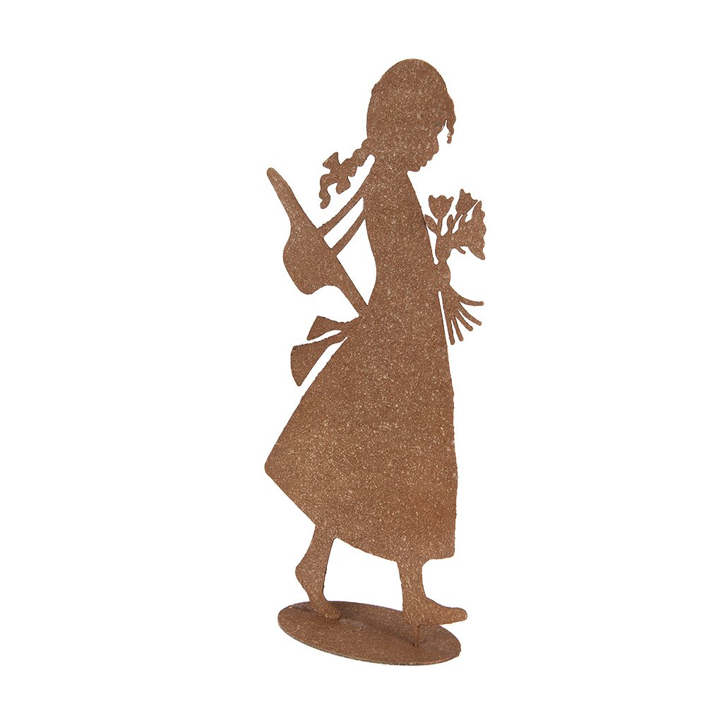 Decoration image child 21x10x43 cm brown metal