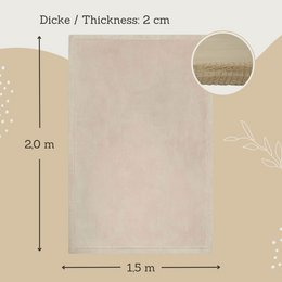 Tapis de jeu Hakuna Matte Cloud - Beige (2 x 1,5 m)