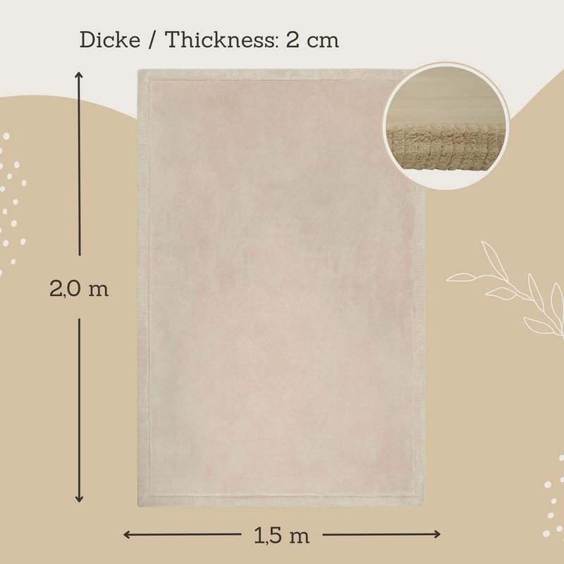 Tapis de jeu Hakuna Matte Cloud - Beige (2 x 1,5 m)