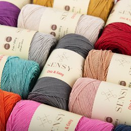 Sensy Premium Chic & Easy 1,5 mm 218 iarde 50% cotone 50% poliestere Corda per borsa all'uncinetto Filo per uncinetto