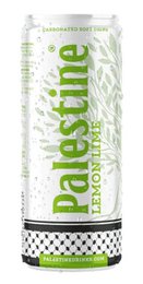 A refreshing lemon-lime flavored drink from Palestine. This carbonated beverage features a vibrant green color and a crisp, citrusy taste.