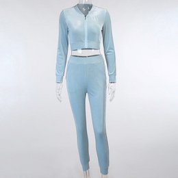 Suede Slim Sweatpants Set