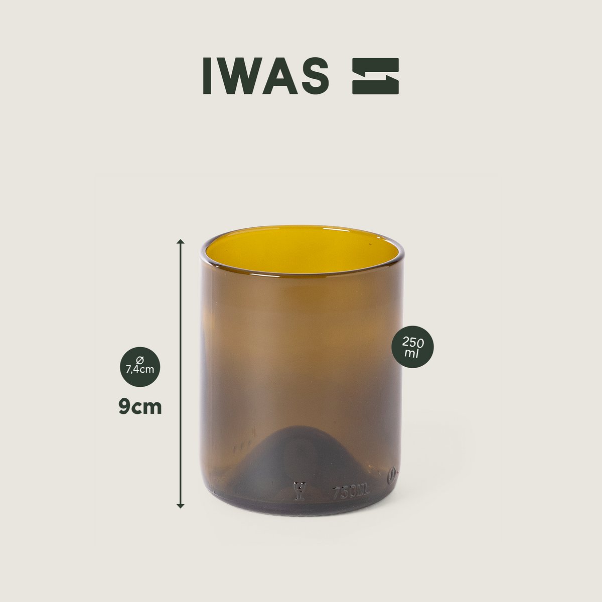 Vasos Olive - Cortos (juego de 6)
