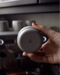 Taza capuchino Columna | gris claro