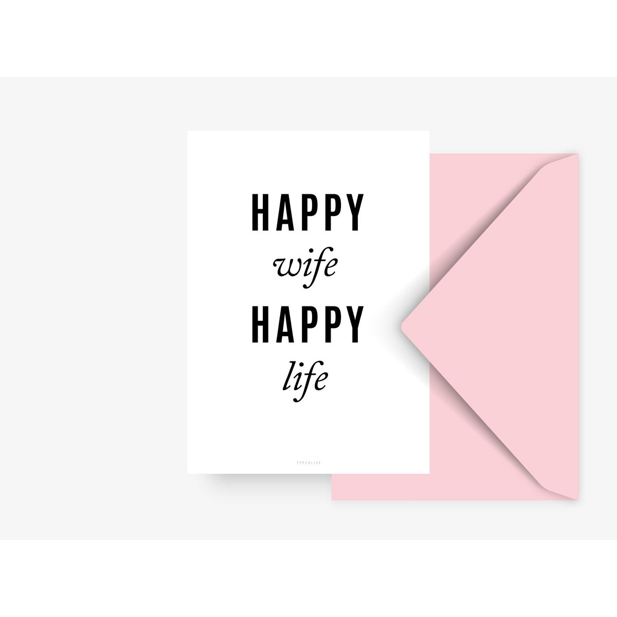 Postkarte / Happy Wife