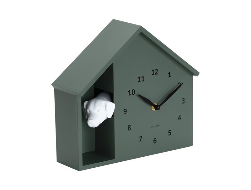 Zegar ścienny podglądający pieska