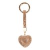 Sleutelhanger Hart 4x3x13 cm Goudkleurig Kunststof