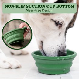 Ciotole per cani da viaggio (CONFEZIONE DA 6) - Antiscivolo con tappetino leccabile