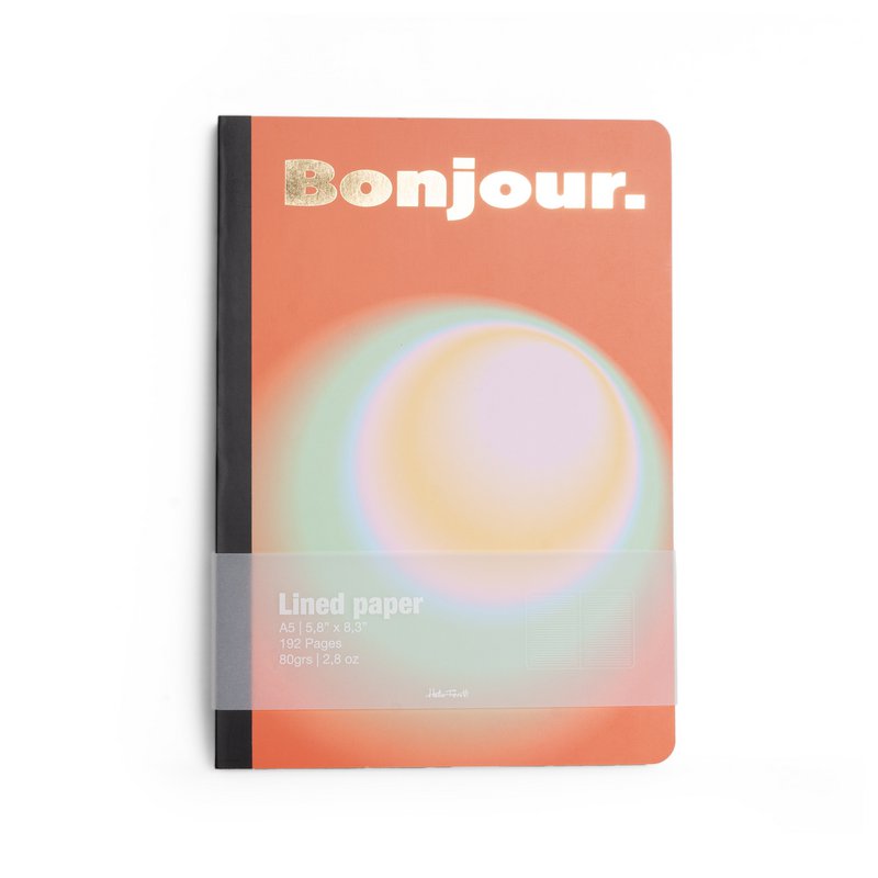 ORANGE BONJOUR A5 NOTEBOOK HF