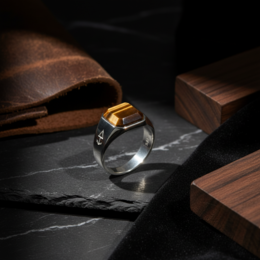 Ring HORUS TIGEREYE | 925 sølv