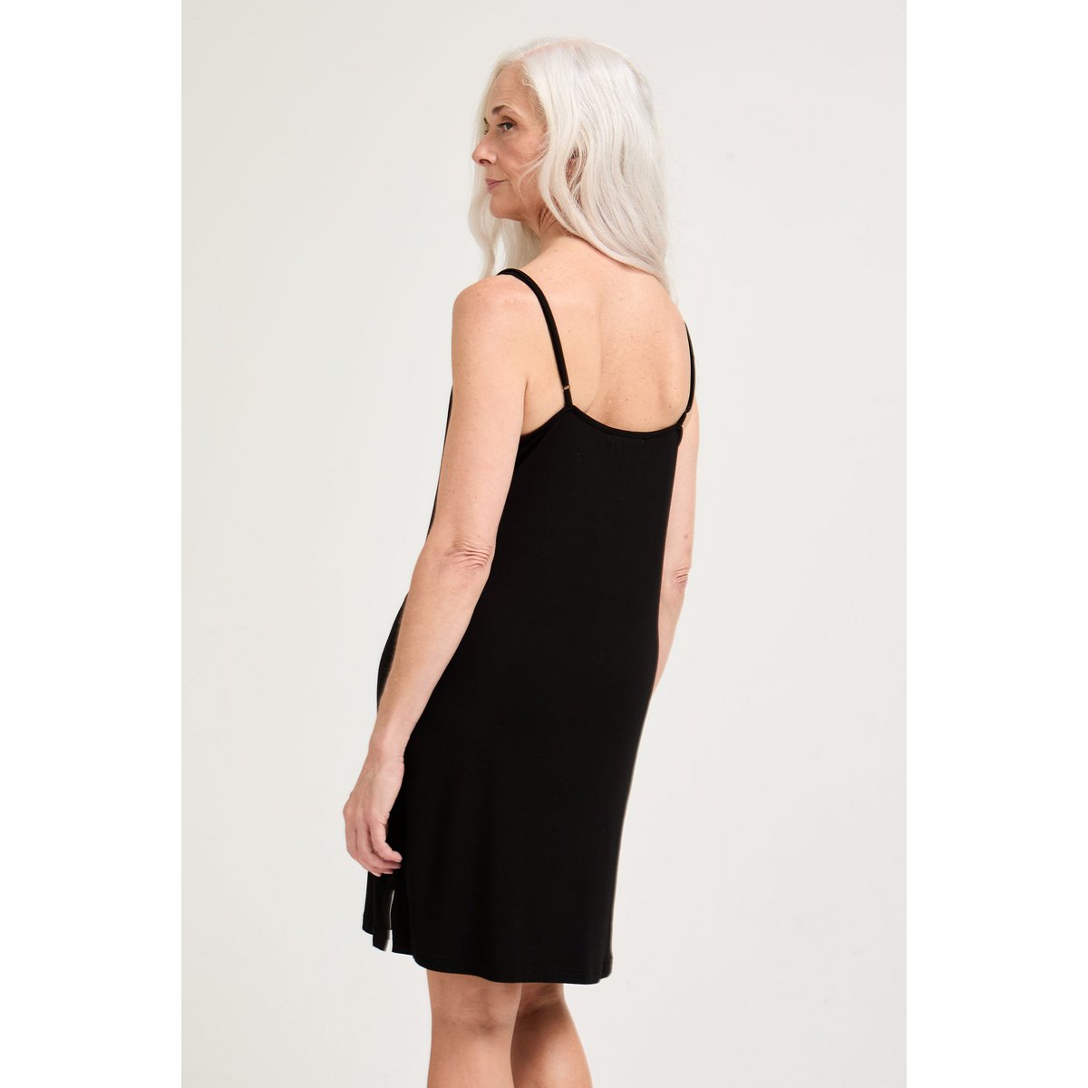 Bamboo Chemise Nightdress in Black