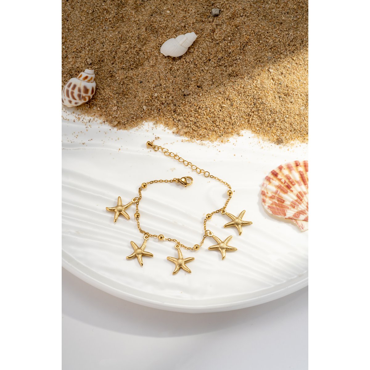 Star Armbånd - Golden rustfrit stål