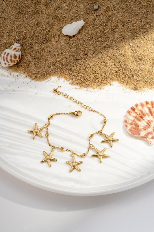 Star Armbånd - Golden rustfrit stål