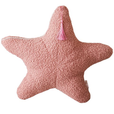 MINICAMP Rose Boucle Zeesterkussen met chique metallic rand