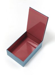 Lampaman rectangular metal tin box