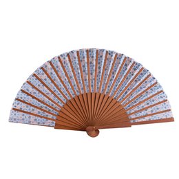 Star Lattice Satin Hand Fan Jawhara 23 cm