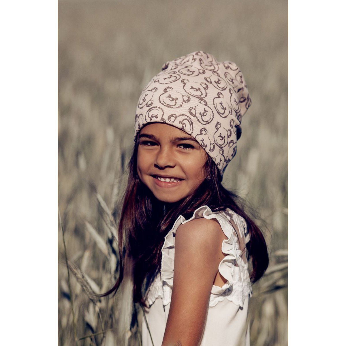CAMILA POWDER PINK girls' beanie hat