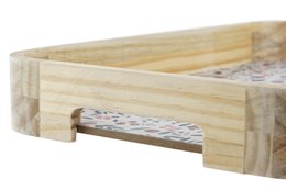 BANDEJA DECORACION SÆT 2 MDF 35X24X4,5 NATURLIG LD203570