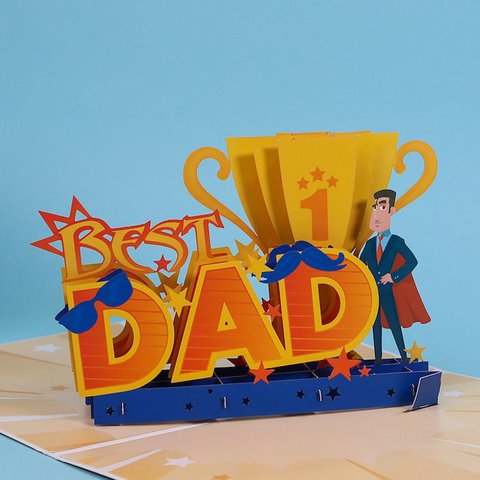Champion Dad 3D Father's Day Card