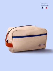 BROWN TRIM POUCH