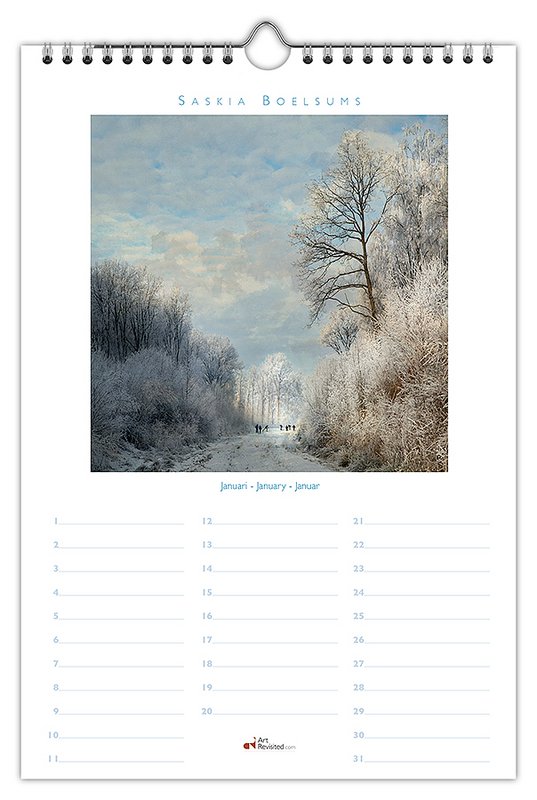 Birthday calendar Stillness, Saskia Boelsums