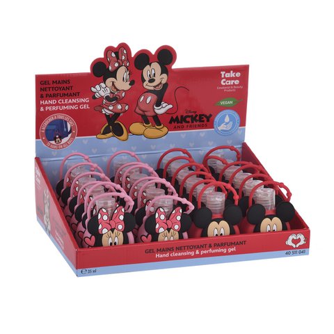 Gel Nettoyant pour les Mains Mickey & Minnie avec Étui en Silicone – 35 ml